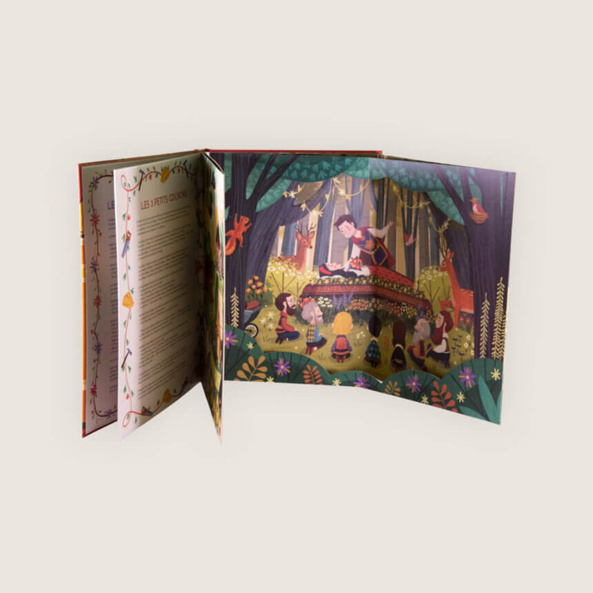 Comedie Francaise livre jeunesse cadeau grand livre contes enfants Bienvenu au theatre des contes pop up extrait
