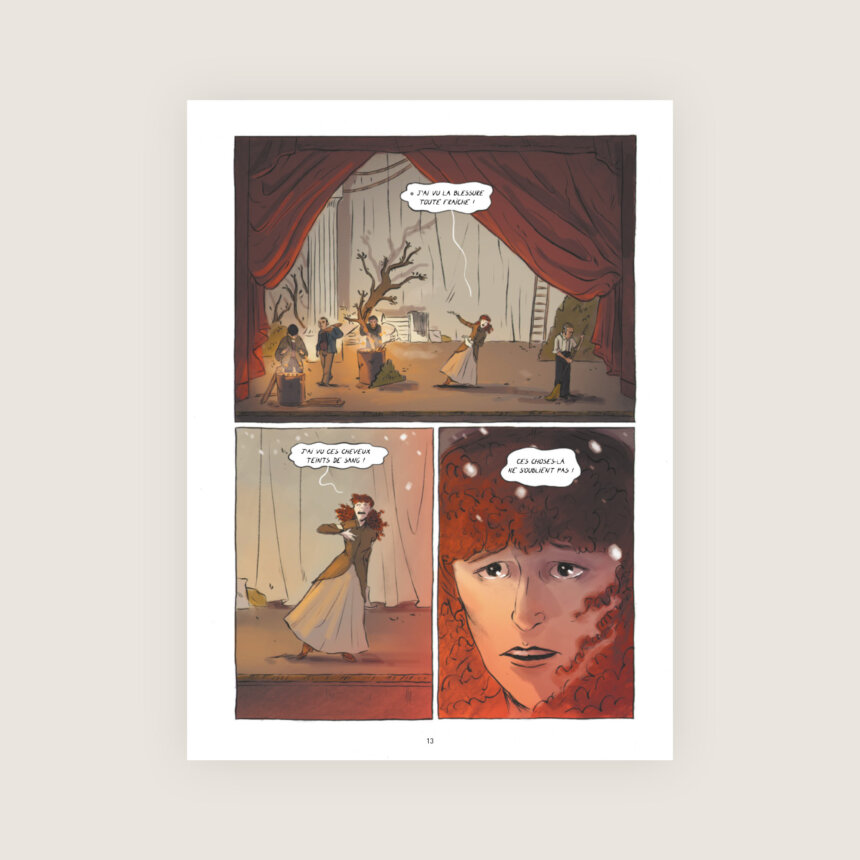 Divine Marie Avril Eddy Simon Comedie Francaise Histoire de Sarah Bernhardt bande dessinée histoire femme theatre extrait 4
