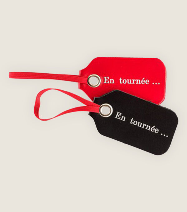 Etiquette a bagages Comedie Francaise en tournee