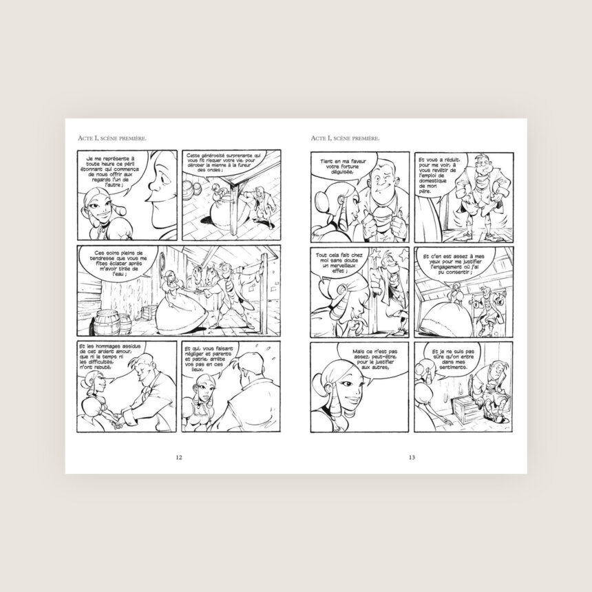 L'avare extrait Moliere Texte intégral Bande dessinée BD theatre jeune ado adolescent college lycee bac baccalaureat