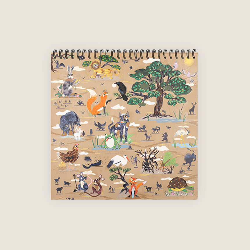 Les Fables de la Fontaine illustrées par Alexandre Fabre Teste collage Comedie Francaise