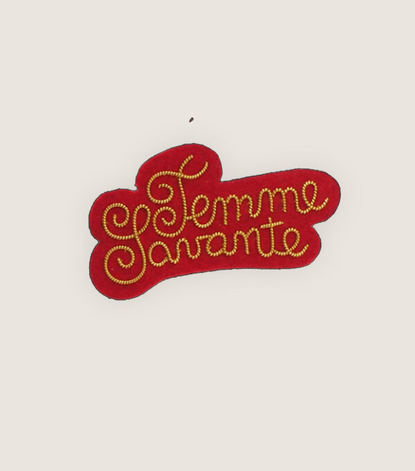 Macon et Lesquoy x Comedie Francaise - Broche brodée a la main - accessoire mode - idee cadeau theatre - femme savante