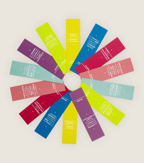 Marque page citation moliere comedie francaise accessoires lecture livre