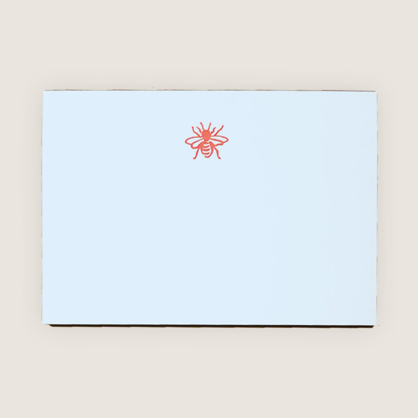 Typographe Comédie Francaise - Papeterie - Fabriqué en France Belgique - bloc note moyen blanc