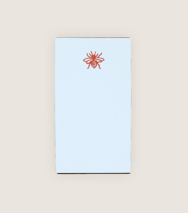 Typographe Comédie Francaise - Papeterie - Fabriqué en France Belgique - mini bloc note abeilles blanc