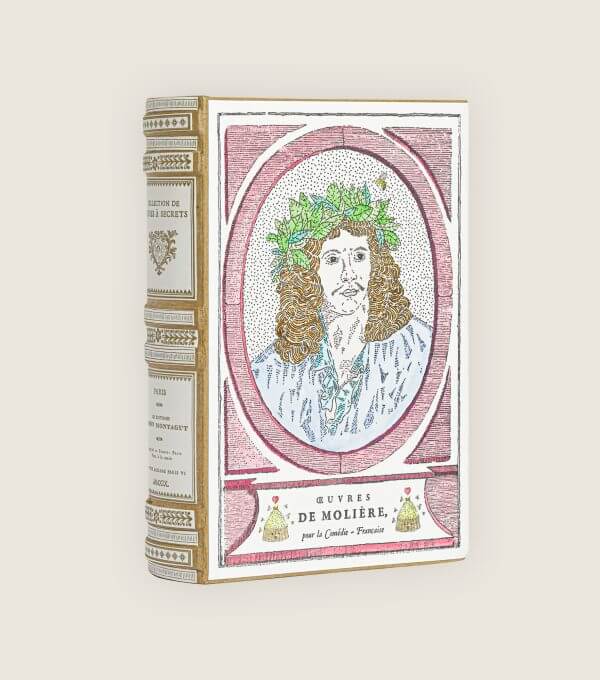 Marin Montagut Comedie Francaise Moliere livre a secret rose cote