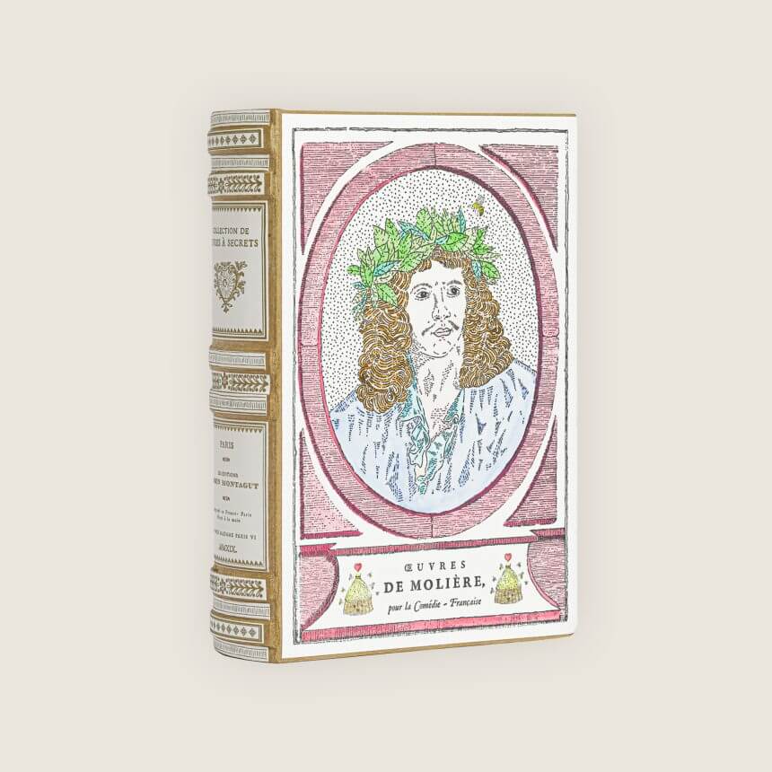 Marin Montagut Comedie Francaise Moliere livre a secret rose cote